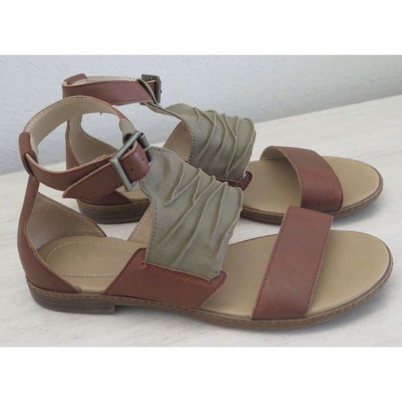 Timberland A25CF Women's Sz 7 Olive Green Cherrybrook Ankle Strap Sandals - Picture 2 of 12